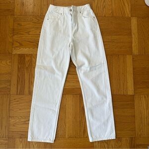 Miss Selfridge White Straight-Leg Jeans, US 2